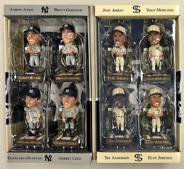 Set Of Ten (10) Field Of Dreams Bobbleheads White Sox & Yankees IN HAND