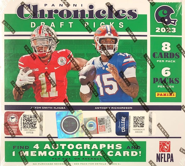 2022 Panini Chronicles Draft Picks Collegiate Football Cards