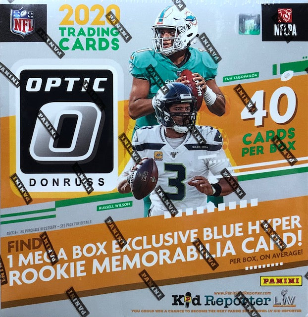 2021 Panini Donruss Optic Football Mega Box (Blue Hyper Parallels