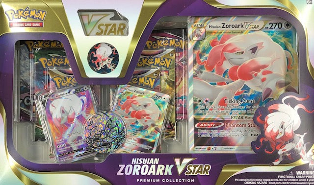  POKÉMON TCG: HISUIAN ZOROARK VSTAR Premium Collection : Toys &  Games