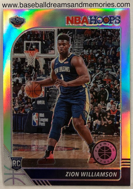 2019-20 Panini NBA Hoops Premium Stock Zion Williamson Silver