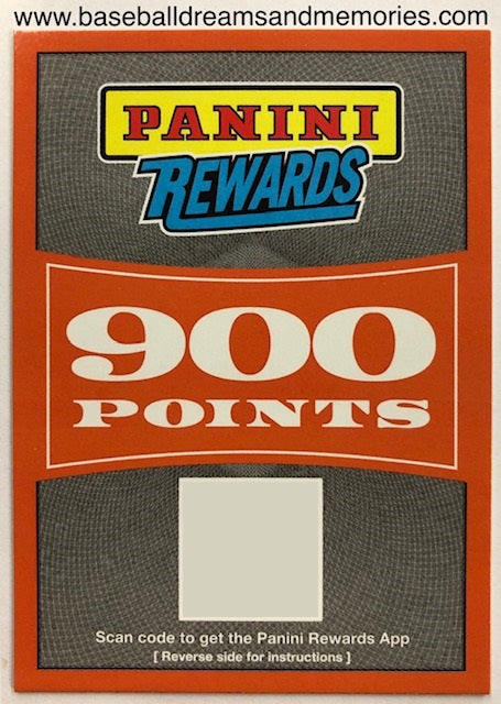 Panini Rewards 900 Points Card – Baseball Dreams & Memories