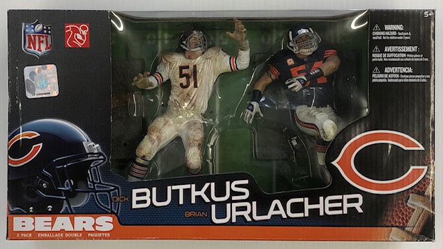 Dick Butkus & Brian Urlacher Chicago Bears Mcfarlane Figure 2 Pack –  Baseball Dreams & Memories