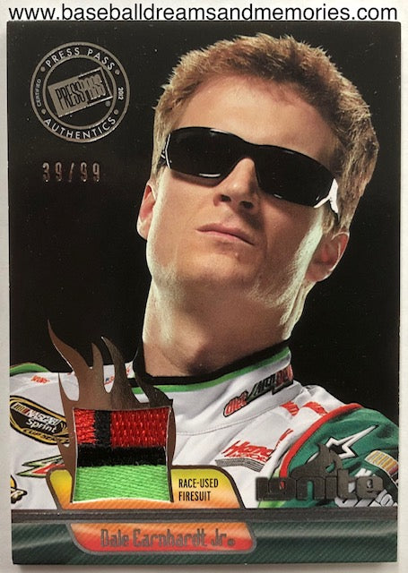 2012 Press Pass Authentics Dale Earnhardt Jr. Race Used Firesuit