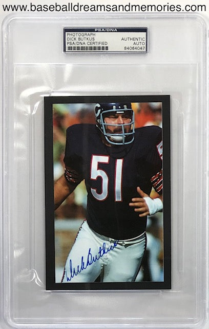 Butkus, Singletary & Urlacher Autographed Monsters of the Midway 16x20  Photo Inscribed HOF