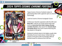 2024 Topps Cosmic Chrome Football Hobby Box (PRE-ORDER)