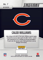 2024 Panini Instant Caleb Williams NFL Preseason Debut Rookie Card