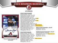 2023 Bowman Baseball Hobby Box