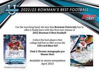 2023 Bowman Best University Football Hobby Box (2 Mini Boxes)