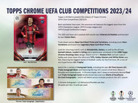 2023-24 Topps Chrome UEFA Club Competitions Soccer Hobby Box