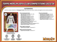 2023-24 Topps UEFA Club Competitions Merlin Chrome Soccer Hobby Box