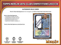 2023-24 Topps UEFA Club Competitions Merlin Chrome Soccer Hobby Box