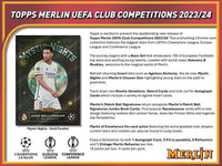 2023-24 Topps UEFA Club Competitions Merlin Chrome Soccer Hobby Box