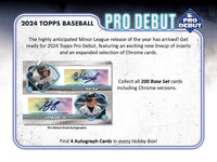 2024 Topps Pro Debut Baseball Hobby Box