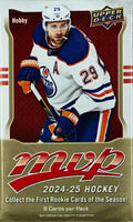 2024-25 Upper Deck MVP Hockey Hobby Pack (Call 708-371-2250 For Pricing & Availability)