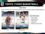 2023-24 Topps Three Basketball Hobby Box (PRE-ORDER)