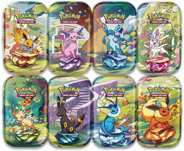 Pokémon TCG: Scarlet & Violet Prismatic Evolutions Mini Tin (1 Random Style Tin)