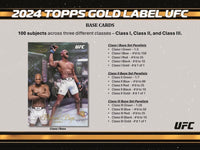 2024 Topps Gold Label UFC Hobby Box