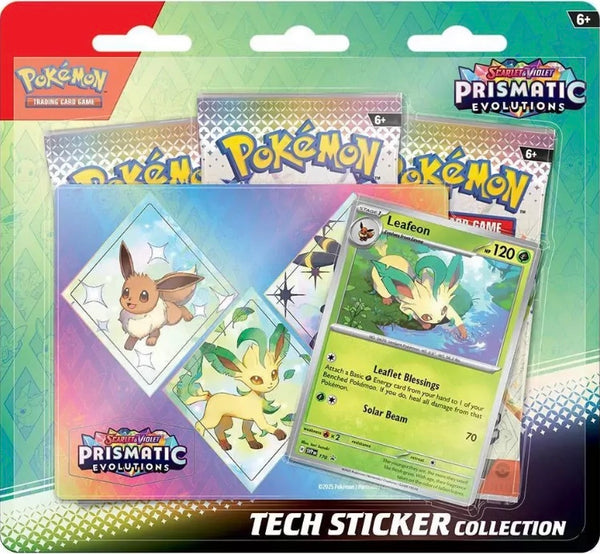 Pokémon TCG: Scarlet & Violet Prismatic Evolutions Tech Sticker Collection (Leafeon)