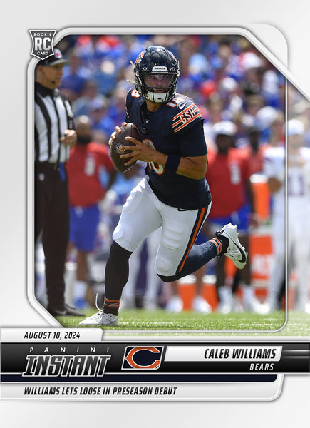 2024 Panini Instant Caleb Williams NFL Preseason Debut Rookie Card