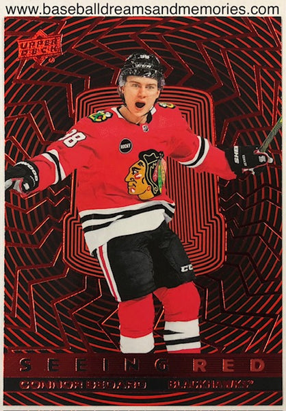 2023-24 Upper Deck Connor Bedard Seeing Red Rookie Card