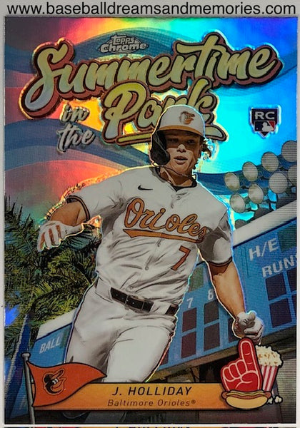 2024 Topps Chrome Jackson Holliday Summertime in the Park Rookie Card