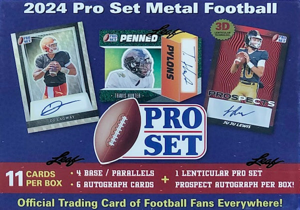 2024 Leaf Pro Set Metal Football Hobby Box