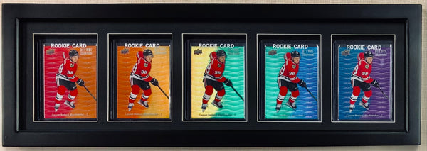 2023-24 Upper Deck Allure Connor Bedard Color Flow Complete Set of 5 Cards in Frame