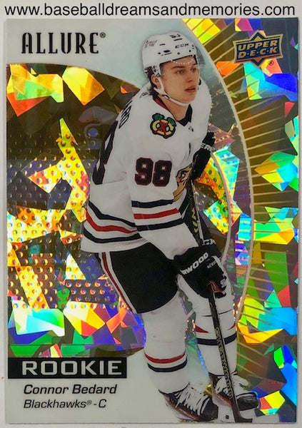 2023-24 Upper Deck Allure Connor Bedard Yellow Taxi Parallel Rookie Card