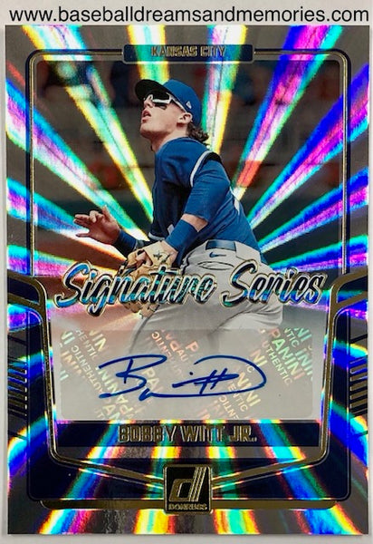 2024 Donruss Bobby Witt Jr Signature Series Sunburst Autograph Card