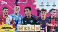 2023-24 Topps UEFA Club Competitions Merlin Chrome Soccer Hobby Box