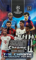 2023-24 Topps Stadium Club Chrome UEFA Club Competitions Hobby Box