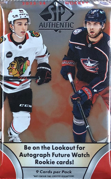 2023-24 Upper Deck SP Authentic Hockey Hobby Pack (Call 708-371-2250 For Pricing & Availability)