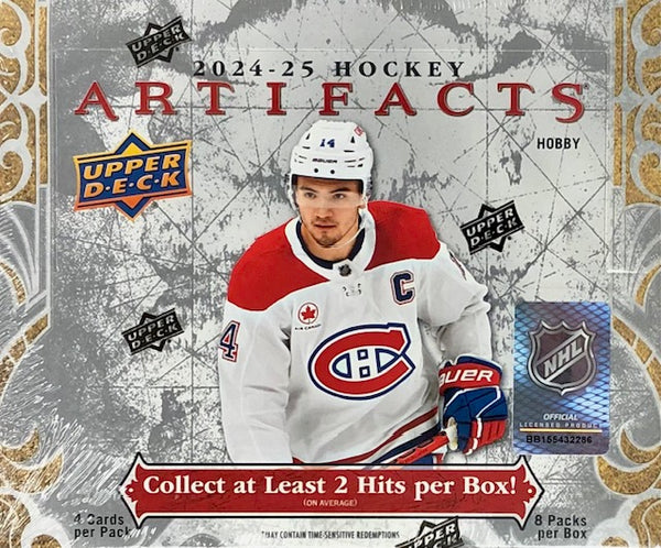 2024-25 Upper Deck Artifacts Hockey Hobby Box (Call 708-371-2250 For Pricing & Availability)