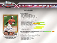 2023 Topps Chrome Baseball Hobby Box