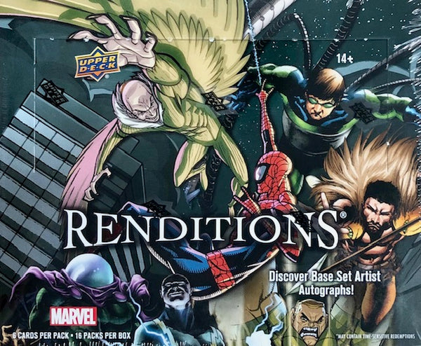 2024 Upper Deck Marvel Spider-Man Renditions Hobby Box (Call 708-371-2250 For Pricing & Availability)