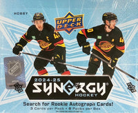 2024-25 Upper Deck Synergy Hockey Hobby Box (Call 708-371-2250 For Pricing & Availability)