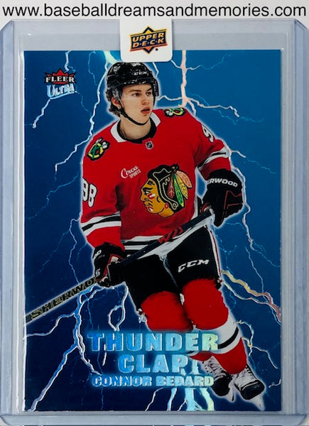 2025 Upper Deck CDD Fleer Ultra Connor Bedard Thunder Clap Card