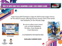 2022-23 Topps Finest UEFA Club Competitions Soccer Hobby Pack