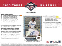 2023 Topps Pro Debut Baseball Hobby Jumbo Box