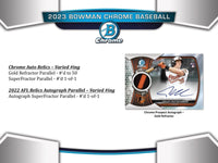 2023 Bowman Chrome Baseball HTA Choice Box