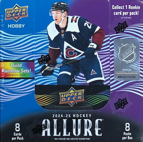 2024-25 Upper Deck Allure Hockey Hobby Box (Call 708-371-2250 For Pricing & Availability)