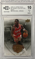 2009-10 Upper Deck MJ Legacy Collection Gold Michael Jordan Card Graded BCCG 10 Mint or Better