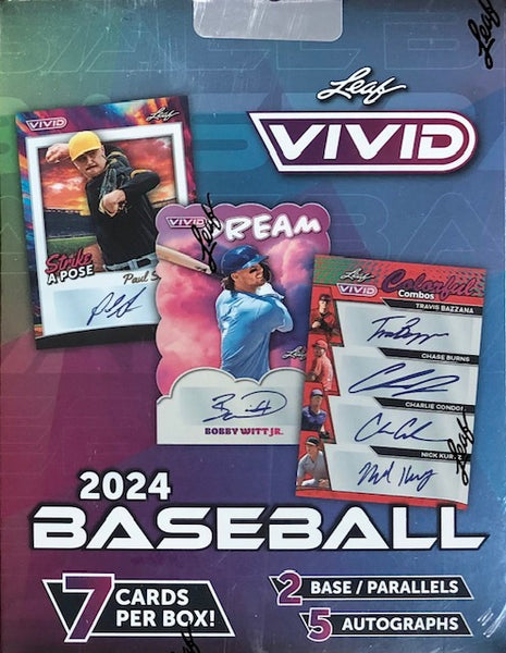 2024 Leaf Vivid Baseball Hobby Box