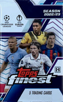 2022-23 Topps Finest UEFA Club Competitions Soccer Hobby Pack