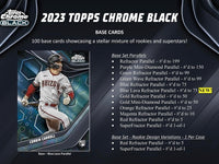 2023 Topps Chrome Black Baseball Hobby Box