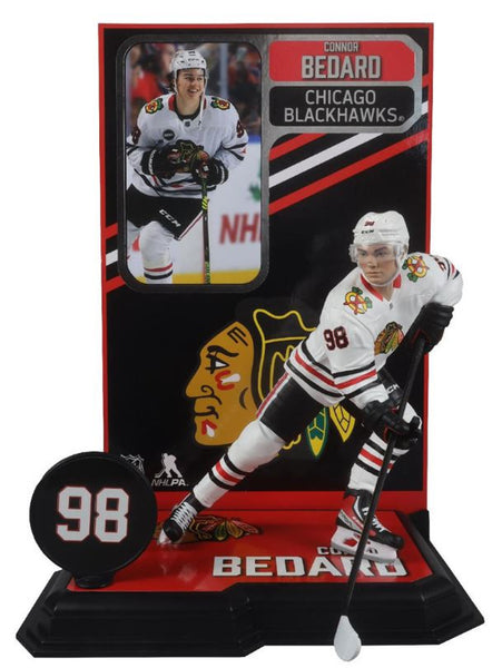 Chicago Blackhawks Connor Bedard (White Jersey) Platinum Edition NHL 7" Mcfarlane SportsPicks Action Figure