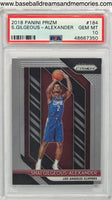 2018 Panini Prizm Shai Gilgeous-Alexander Card Graded PSA GEM MT 10