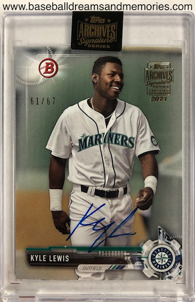 2021 Topps Archives Signature Series 2017 Bowman Kyle Lewis
