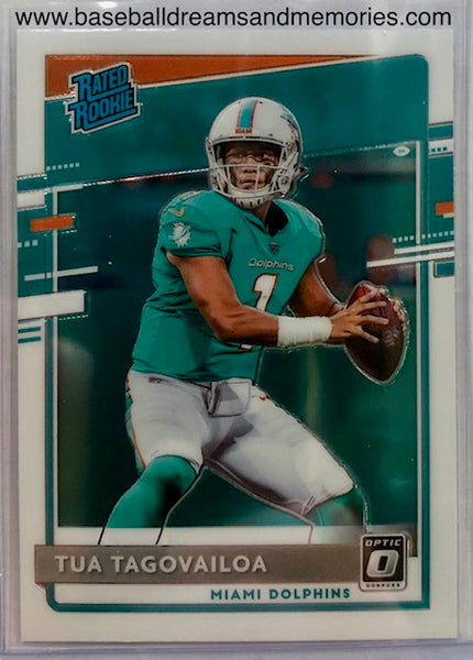 2020 Panini Optic Tua Tagovailoa Rated Rookie Card